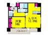 CORAL KOTOBUKI踞尾 1LDKの間取り