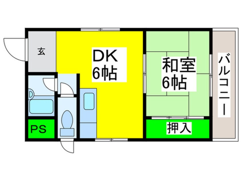 間取図 ハイツ一条