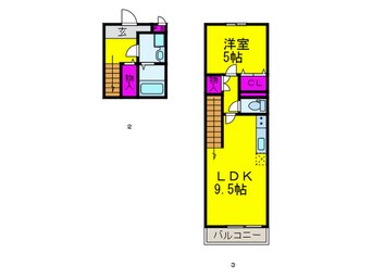 間取図 フジパレス鳳西一