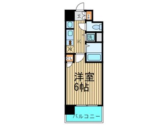 間取図 プレサンス難波元町(406)