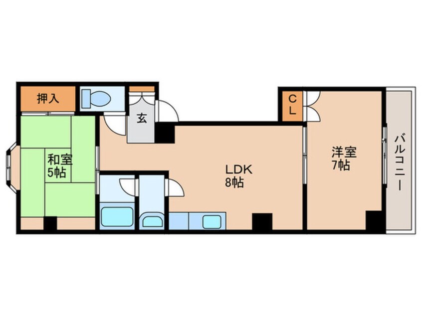 間取図 ヴェルクイーン田島