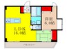 エザンス２１ 1LDKの間取り