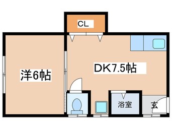 間取図 エスタバウ南堀江