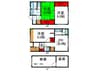 若竹町1丁目貸家 3DKの間取り