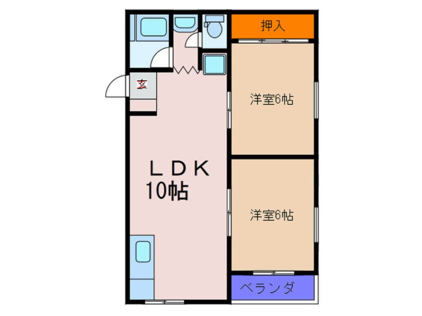 間取図 ロイヤル朝日