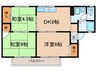 セジュ－ルエクレアＢ 3DKの間取り
