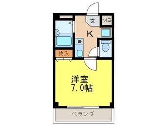 間取図 ﾜｲｽﾞｺｰﾄ吉富