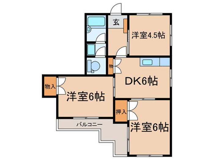 間取り図 アクロス弐番館