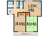 セラ西舞子Ⅳ 2LDKの間取り
