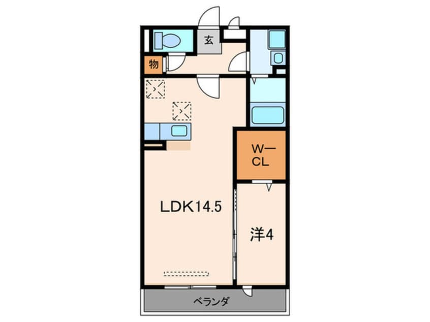間取図 ＡＬＢＡ　Ｊ・Ｋ