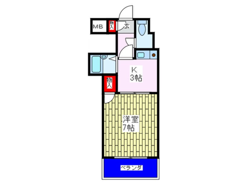 間取図 スマイルハイツ桃谷