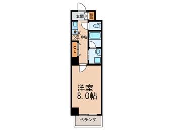 間取図 ヴォルベ－ル中崎