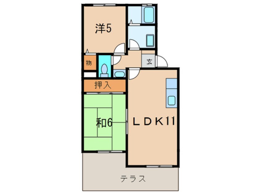 間取図 ファミ－ル高木Ｂ棟