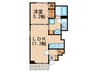 ＨＵＳ　ｎｏｒｔｈ 1LDKの間取り