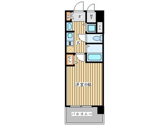 間取図 プレサンス難波元町(605)