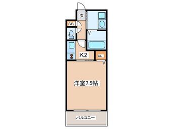 間取図 グランシス難波西