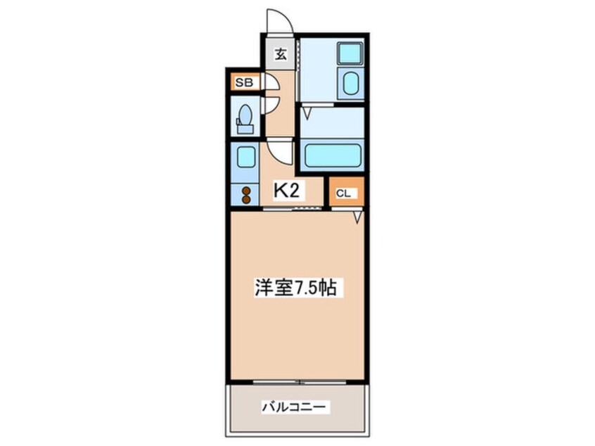 間取図 グランシス難波西
