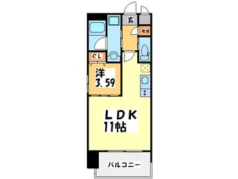 間取図 FRENCIA　NOIE難波南