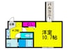 フジパレス堺鳳南 1Kの間取り