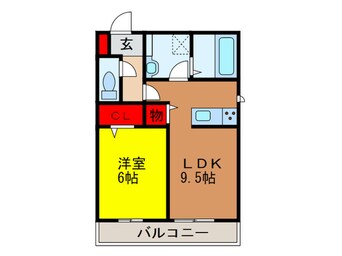 間取図 セジュールビブロ