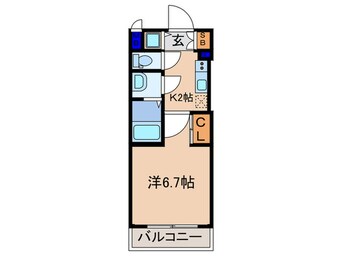 間取図 ｿﾙﾃﾗｽ京都東寺ＨＯＭＡＲＥ(103)