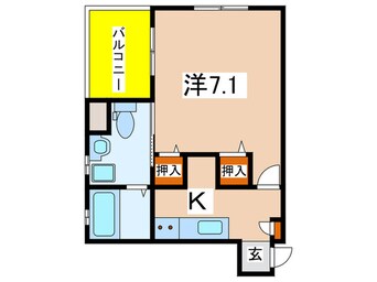 間取図 ｻﾝｸﾗｯｿ中山寺駅前ｼｪｳﾞｪｰﾙ