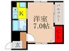 フレール豊島 1Kの間取り