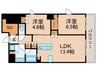 ﾊﾟｰｸﾎｰﾑｽﾞ四条河原町（610） 2LDKの間取り