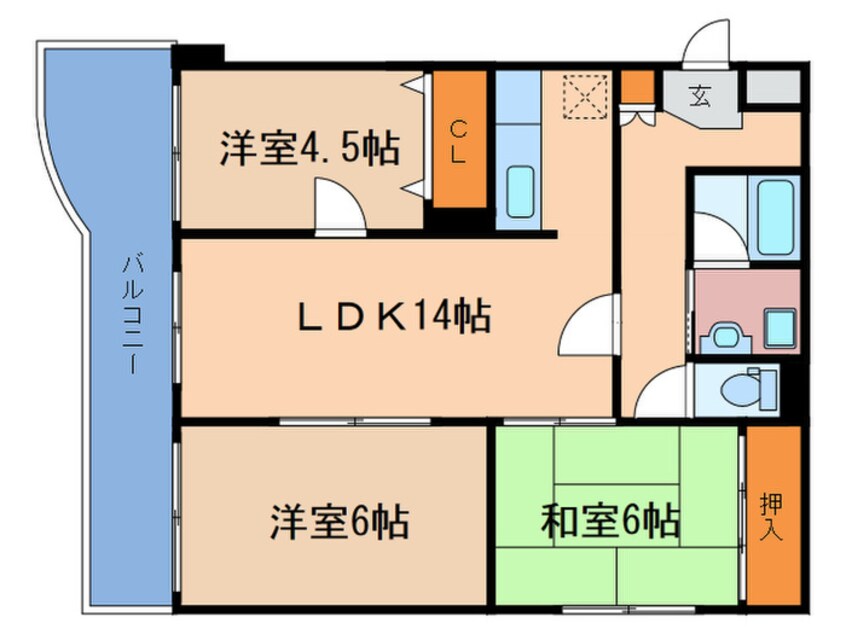 間取図 グリーンテラスアオキ