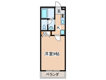 間取図 Ｂｌａｎｃ　Ｆｌｅｕｒ　Ｂ棟