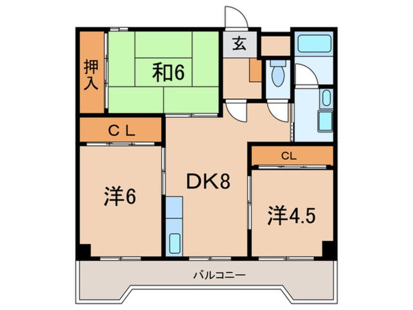 間取図 門戸パレス