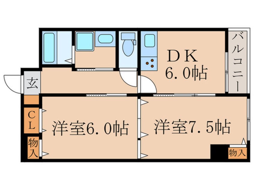 間取図 コーポラス伏見