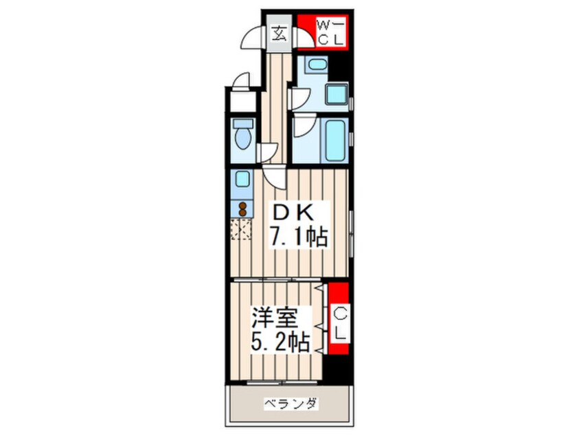 間取図 フレンシアノイエ内本町