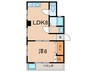 コーポシラミネ 1LDKの間取り