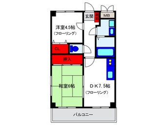 間取図 グリーンコーポ