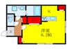 ＧＫレジデンス桜塚 1Rの間取り