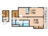 ラメゾンパルティール 1LDKの間取り