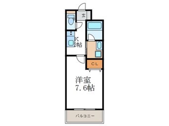 間取図 ﾍﾞﾗｼﾞｵ京都西院ｳｴｽﾄｼﾃｨ(313)