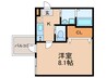ビエノス京都花園 1Kの間取り