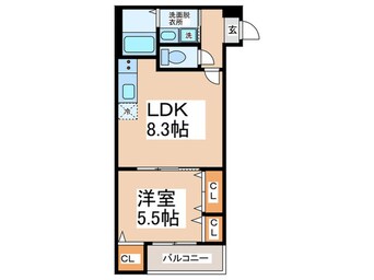 間取図 フジパレス春木駅北Ⅲ番館