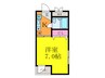サカエハイツ 1Kの間取り