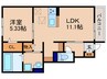 グレイスコーポⅤ 1LDKの間取り