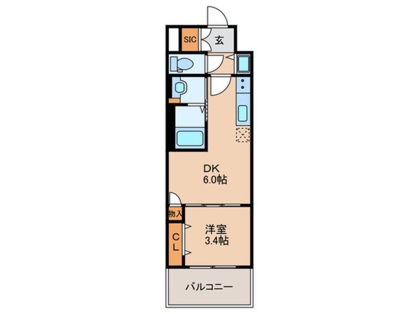 間取図 ディームス塚本