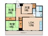 アルパ芦屋１号棟（４０６） 3LDKの間取り