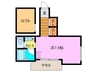 サンライズファ－スト 1Kの間取り