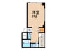 サンライズファ－スト 1Rの間取り