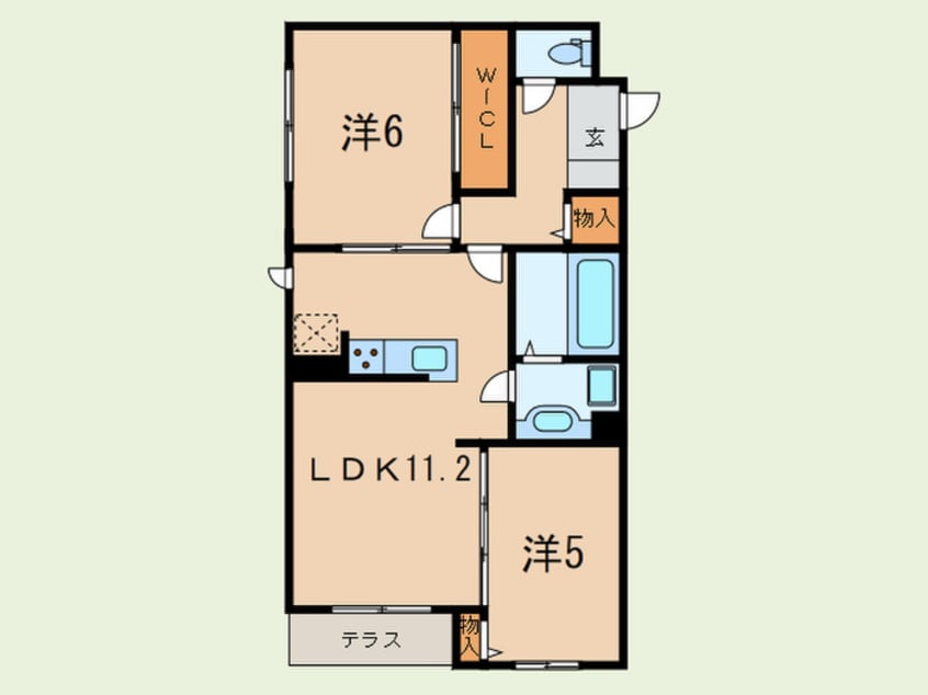 間取図 セジュール魚崎