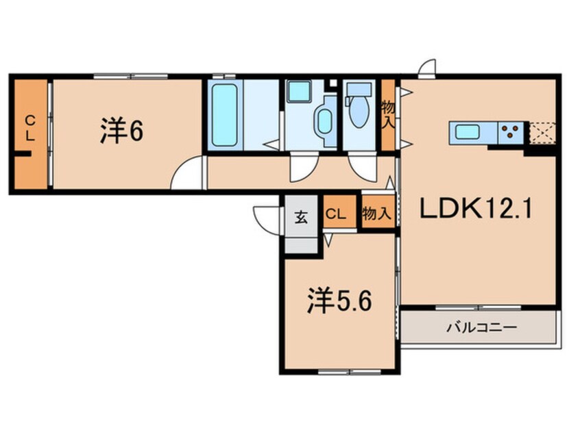 間取図 セジュール魚崎