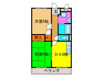 間取図 万代マンション２