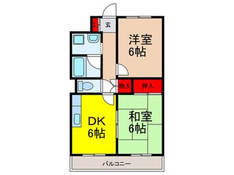 間取図 万代マンション２